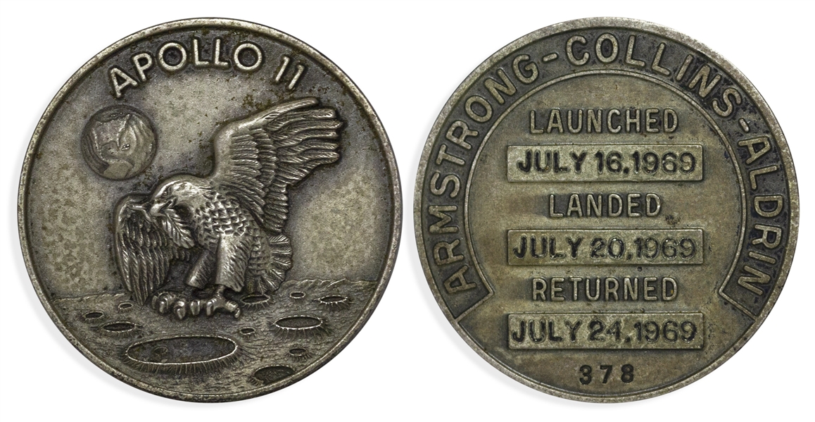 Space-Flown Apollo 11 Robbins Medal -- Owned by Buzz Aldrin